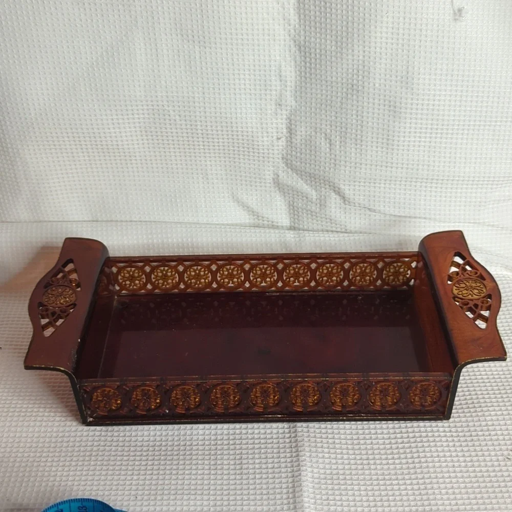 Vintage Avon plastic tray with handles